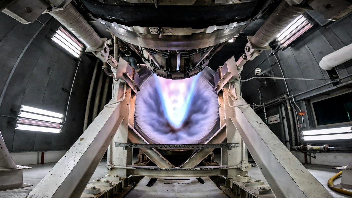 the inside of a space station with a large screen