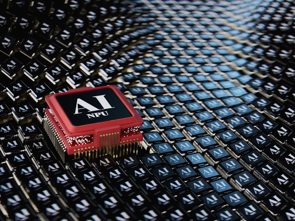 A micro processor sitting on top of a table