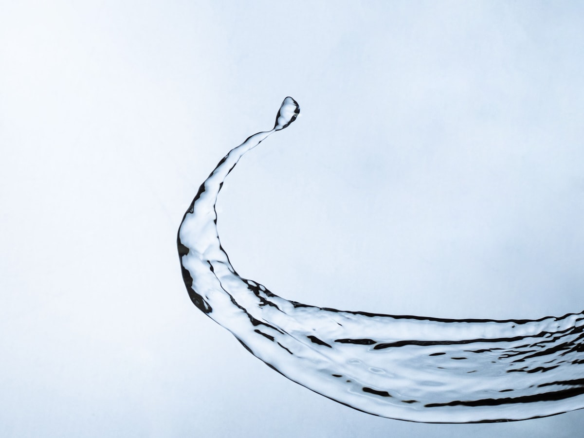 a close-up of a glass of water