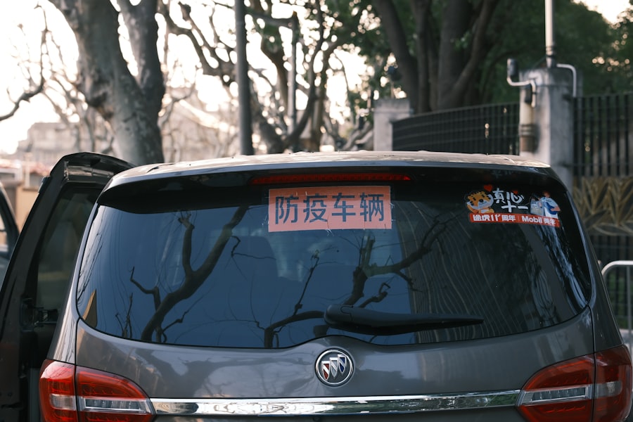 a car parked on the side of the road