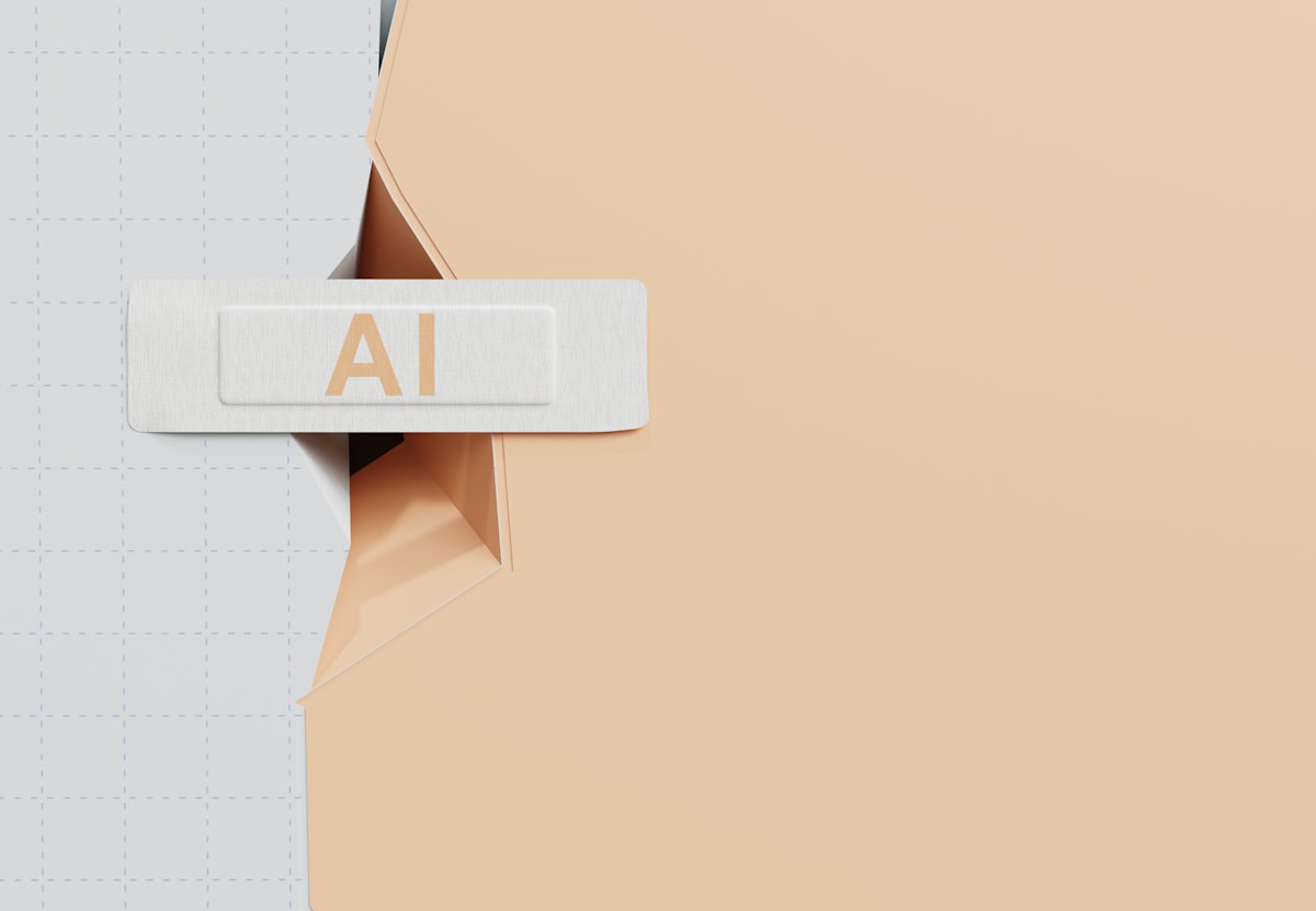 A name tag with ai written on it