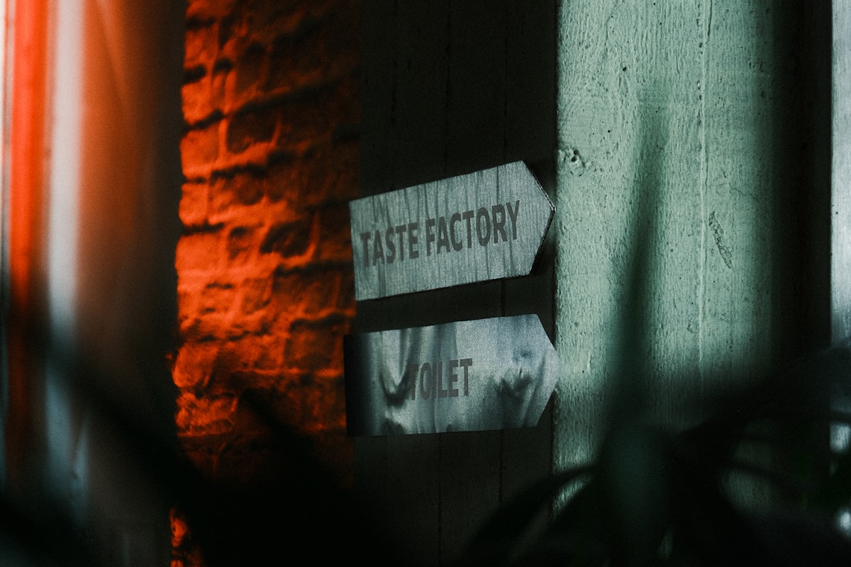 a sign on a wall
