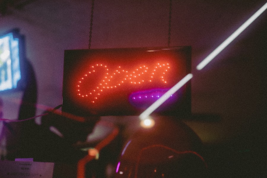 Neon sign that says 