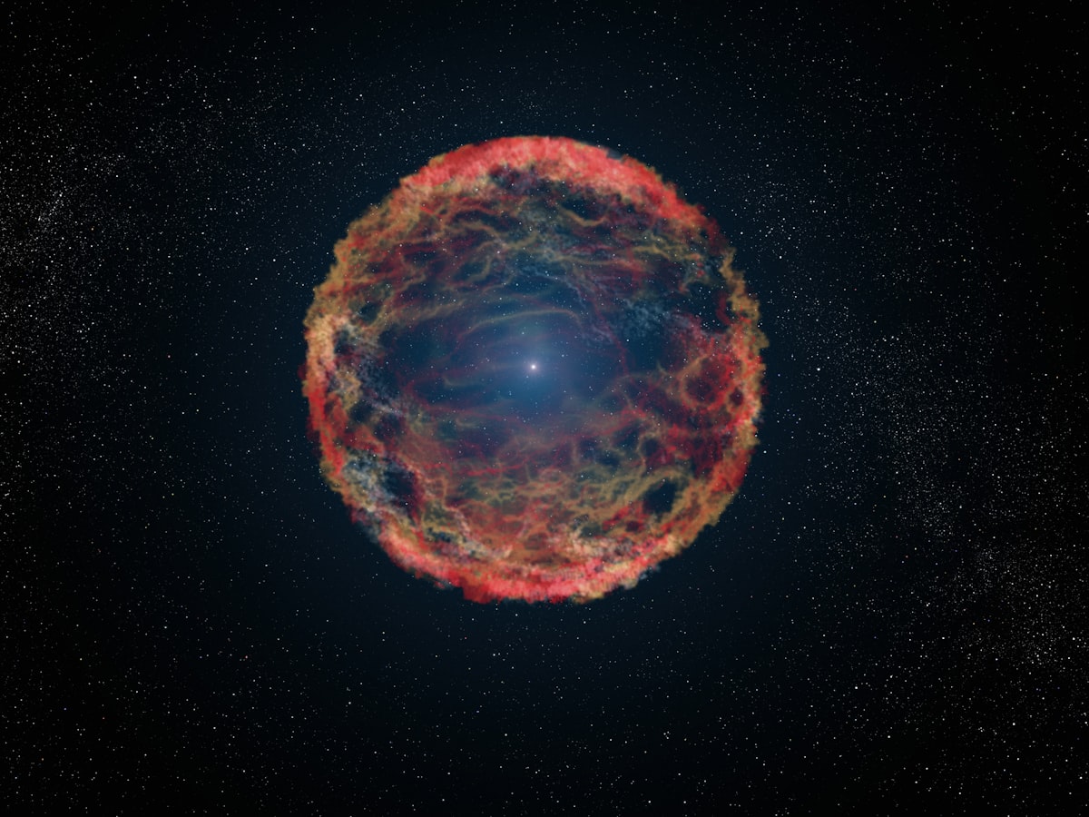 a planetary object in the middle of the night