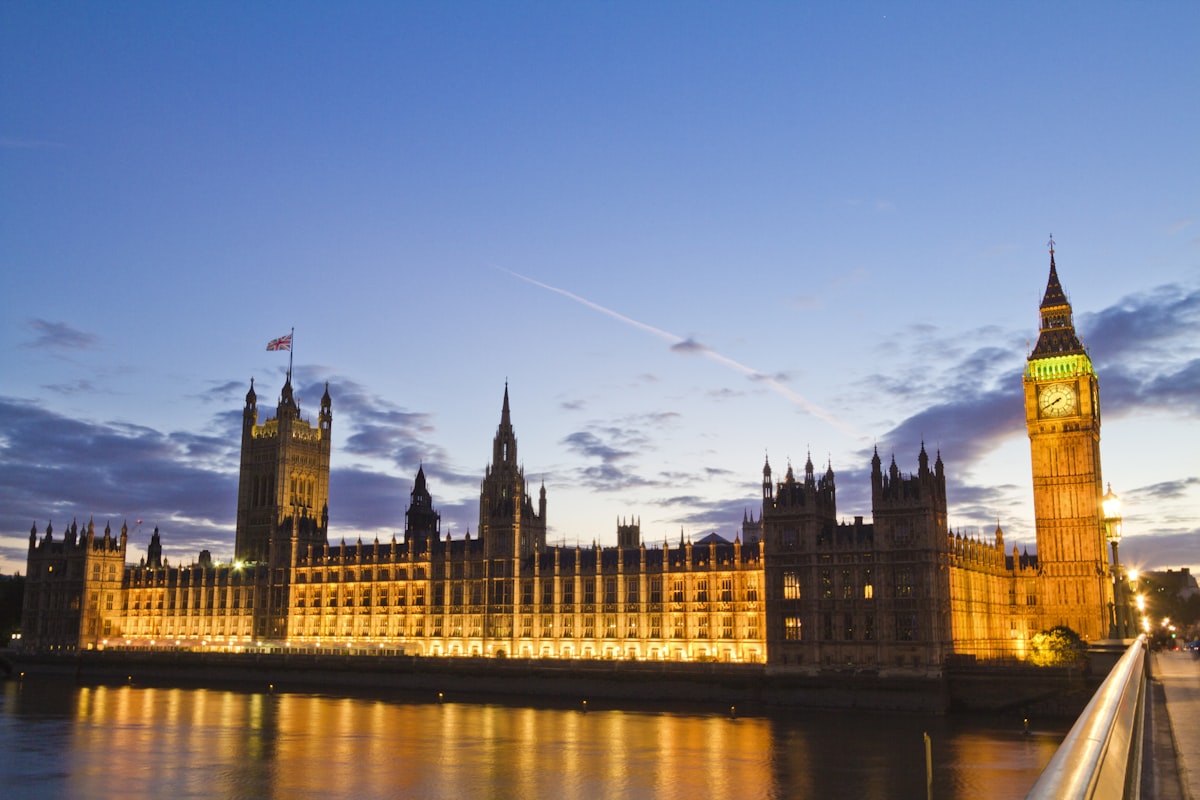 Big ben and the houses of parliament at dusk