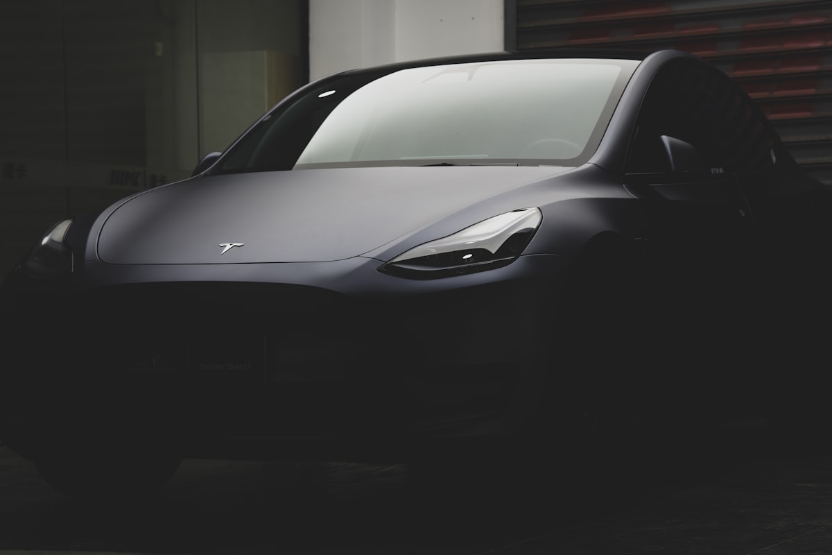 a black sports car